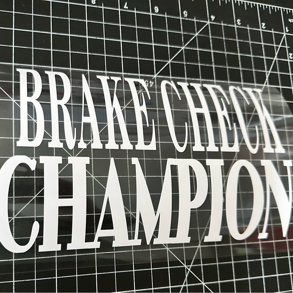 Funny car decal